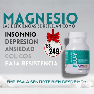 FLU-Y MAGNESIO PODEROSO , CERO ESTRES .Bote con 60 capsulas