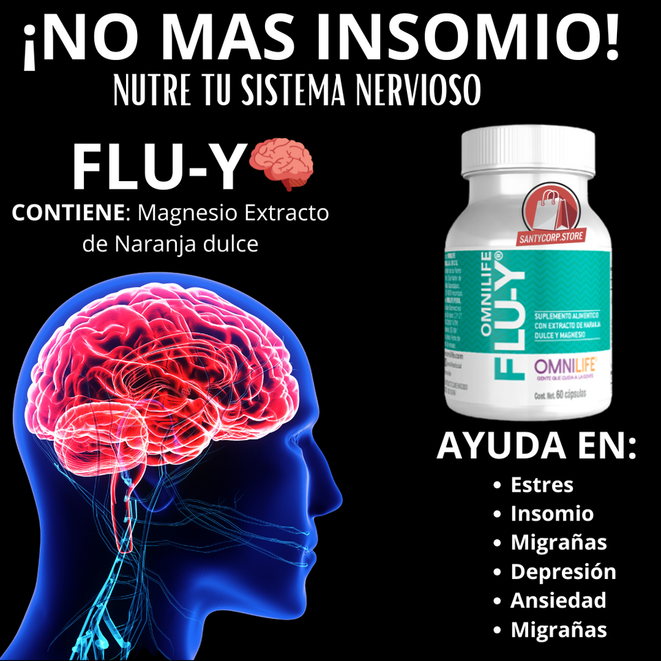 FLU-Y MAGNESIO PODEROSO , CERO ESTRES .Bote con 60 capsulas
